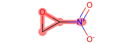 The second molecule, with the MCS highlighted