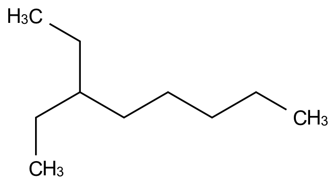 Molecular structure of 3-ethyl-octane